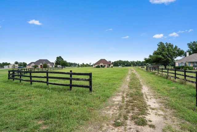 a view of park with a bench and lake view