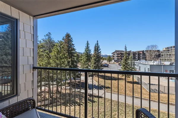 a view of a balcony