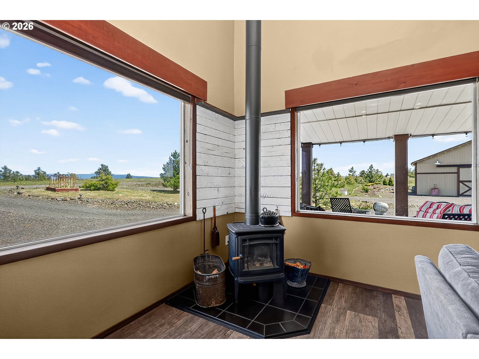 250 Schilling Road Lyle, WA 98635 - Photo 14 of 46 a balcony view with chairs and a table