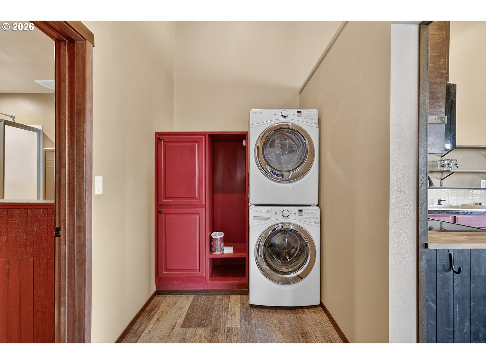 250 Schilling Road Lyle, WA 98635 - Photo 18 of 46 a utility room with dryer and washer