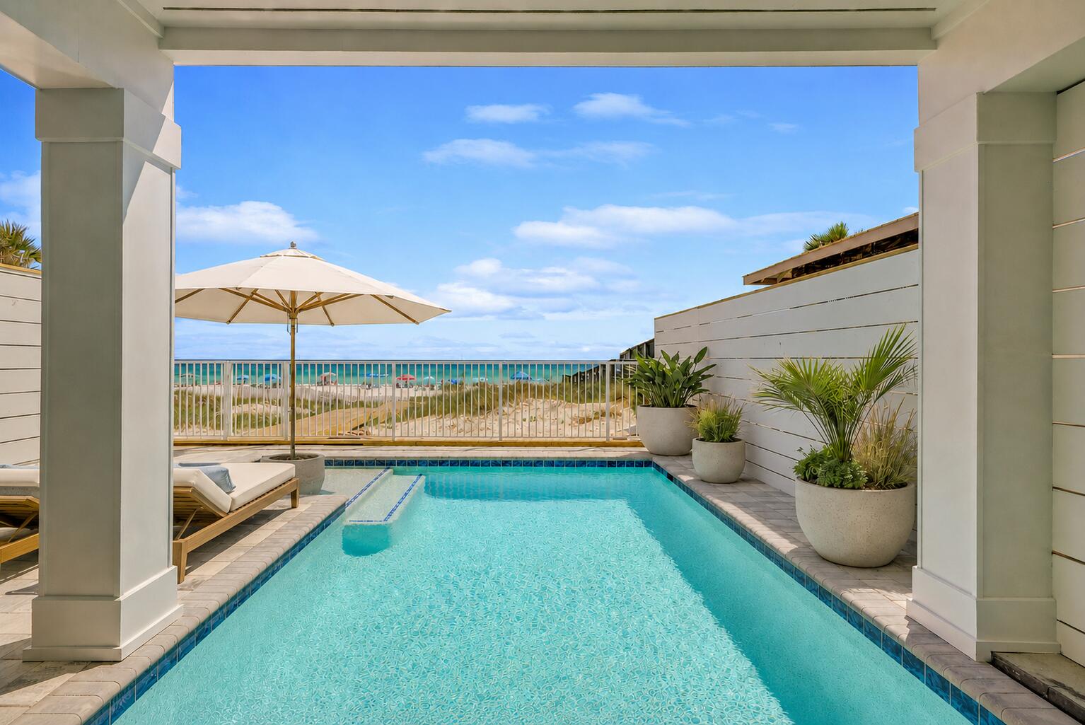 8711 Surf Drive Panama City, FL 32408 - Photo 11 of 81 12x23 Gulf Front Heated Pool