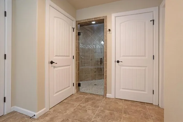 a view of bathroom with shower