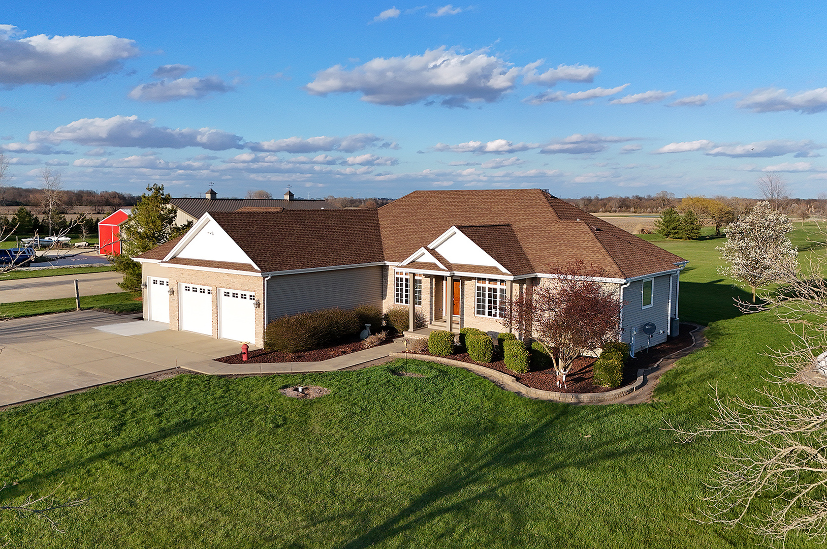 3095 North 5000 Road West Kankakee, IL 60901 - Photo 2 of 75 an aerial view of a house