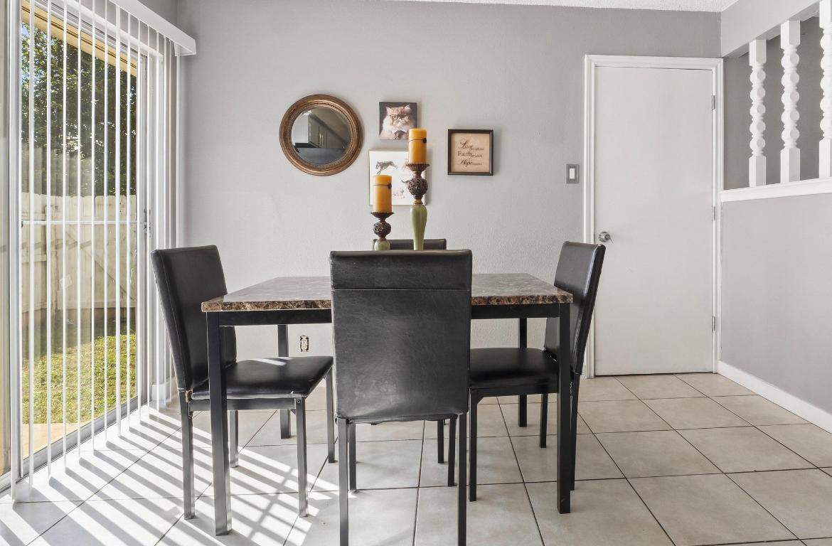 2405 Parker Circle, Unit B Georgetown, TX 78628 - Photo 19 of 23 Dining space featuring baseboards and light tile patterned floors