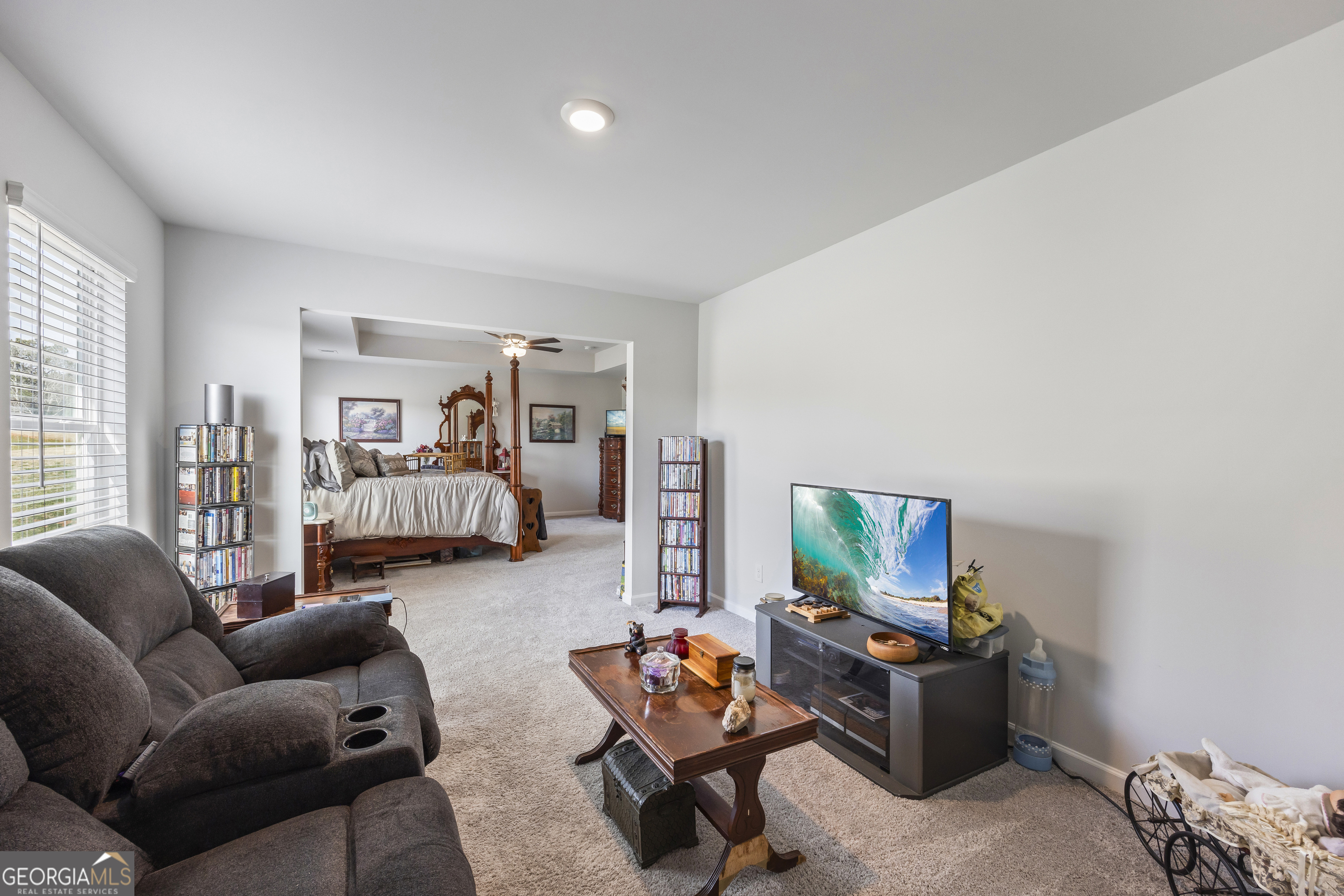1064 Emmas Path Monroe, GA 30656 - Photo 35 of 55 a living room with furniture and a flat screen tv