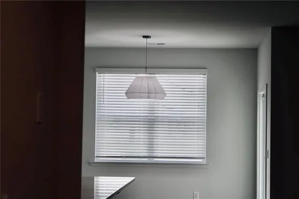 a view of a window in a room