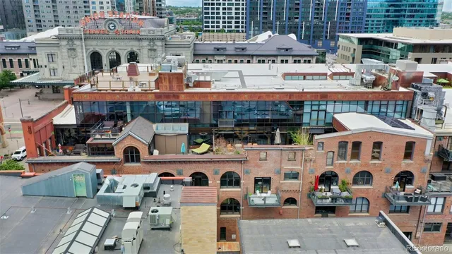 an aerial view of a city