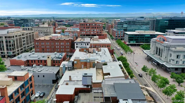 a view of a city from a terrace