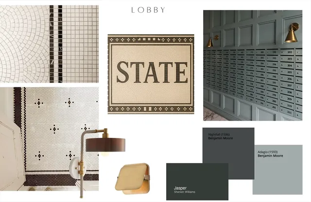 a black and white photo of a living room