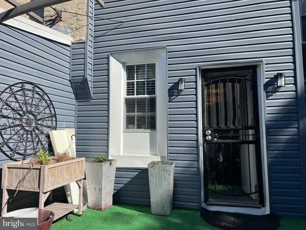 a view of house and front door