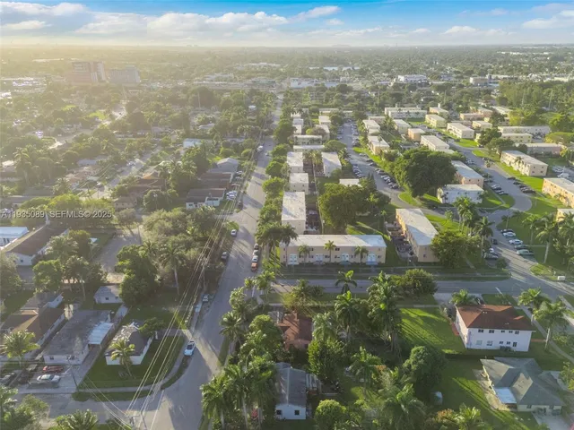 a view of a flower in a garden