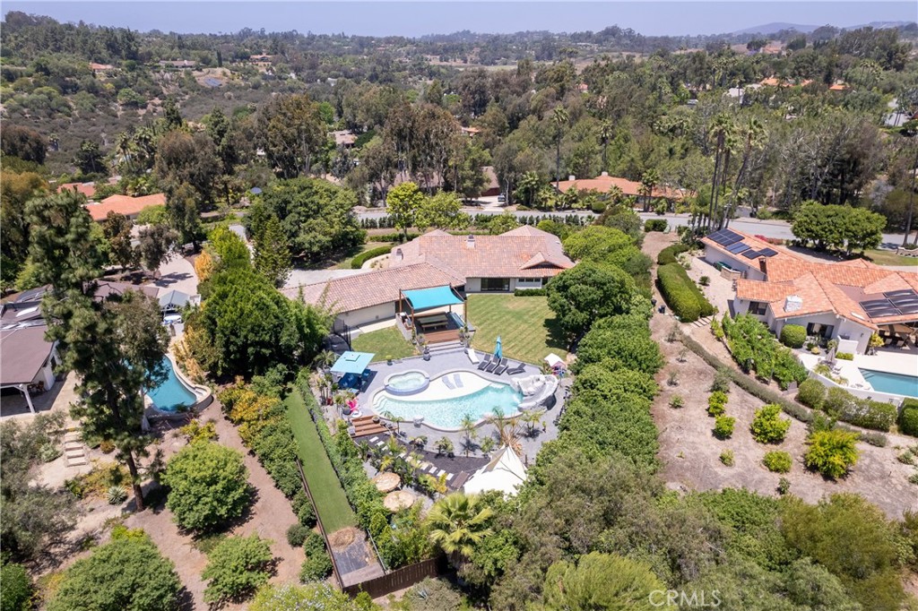7337 La Soldadera Rancho Santa Fe, CA 92067 - Photo 57 of 60 an aerial view of residential houses with outdoor space