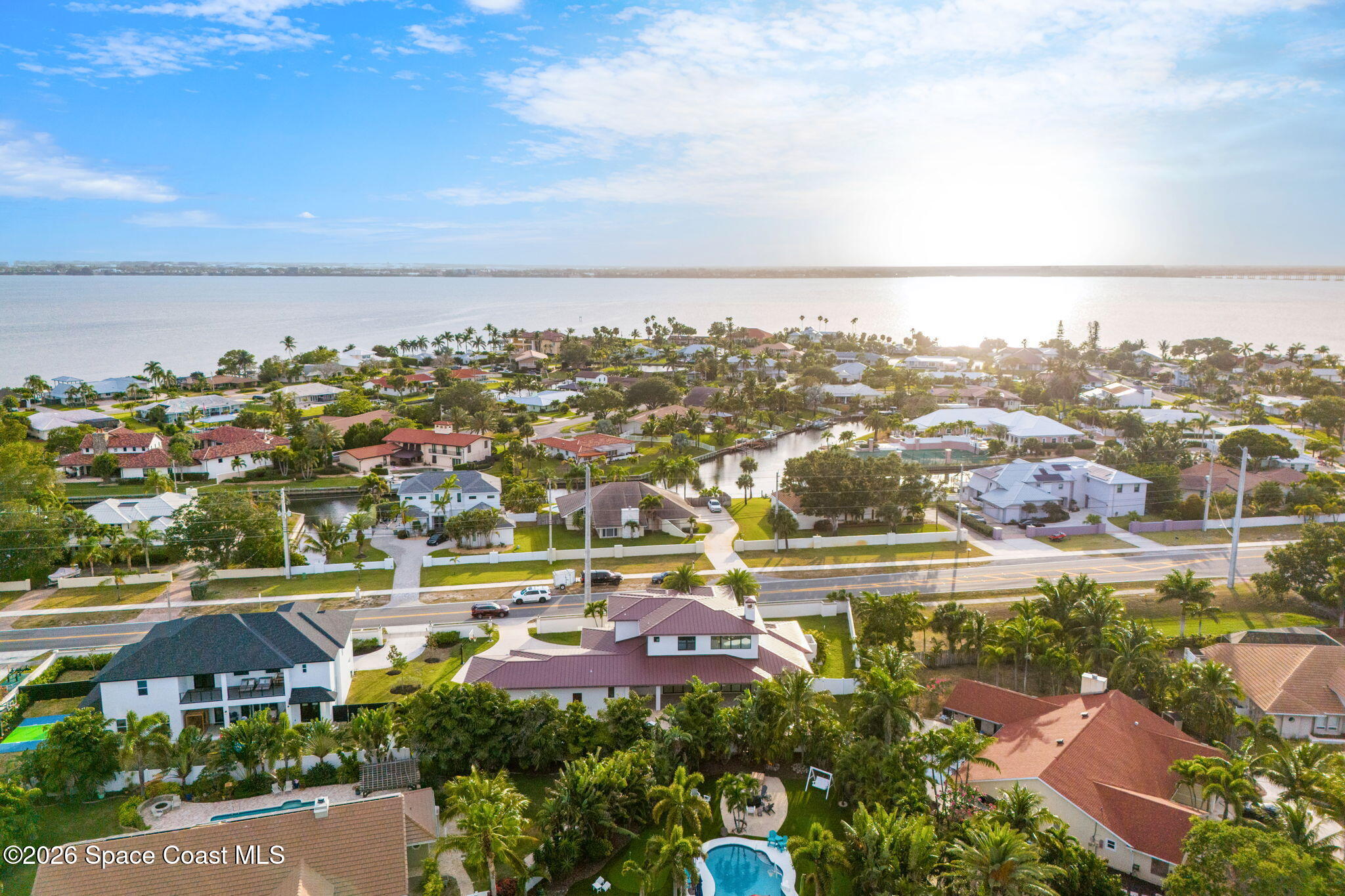 2355 North Riverside Drive Indialantic, FL 32903 - Photo 57 of 70 an aerial view of residential building and lake