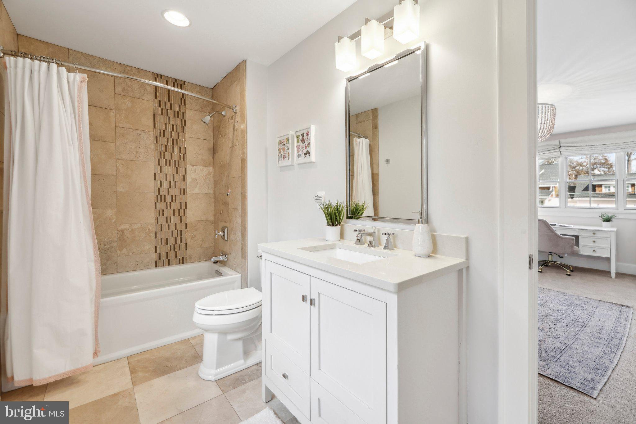 2838 North Rochester Street Arlington, VA 22213 - Photo 54 of 81 En Suite Bath in Bedroom 4