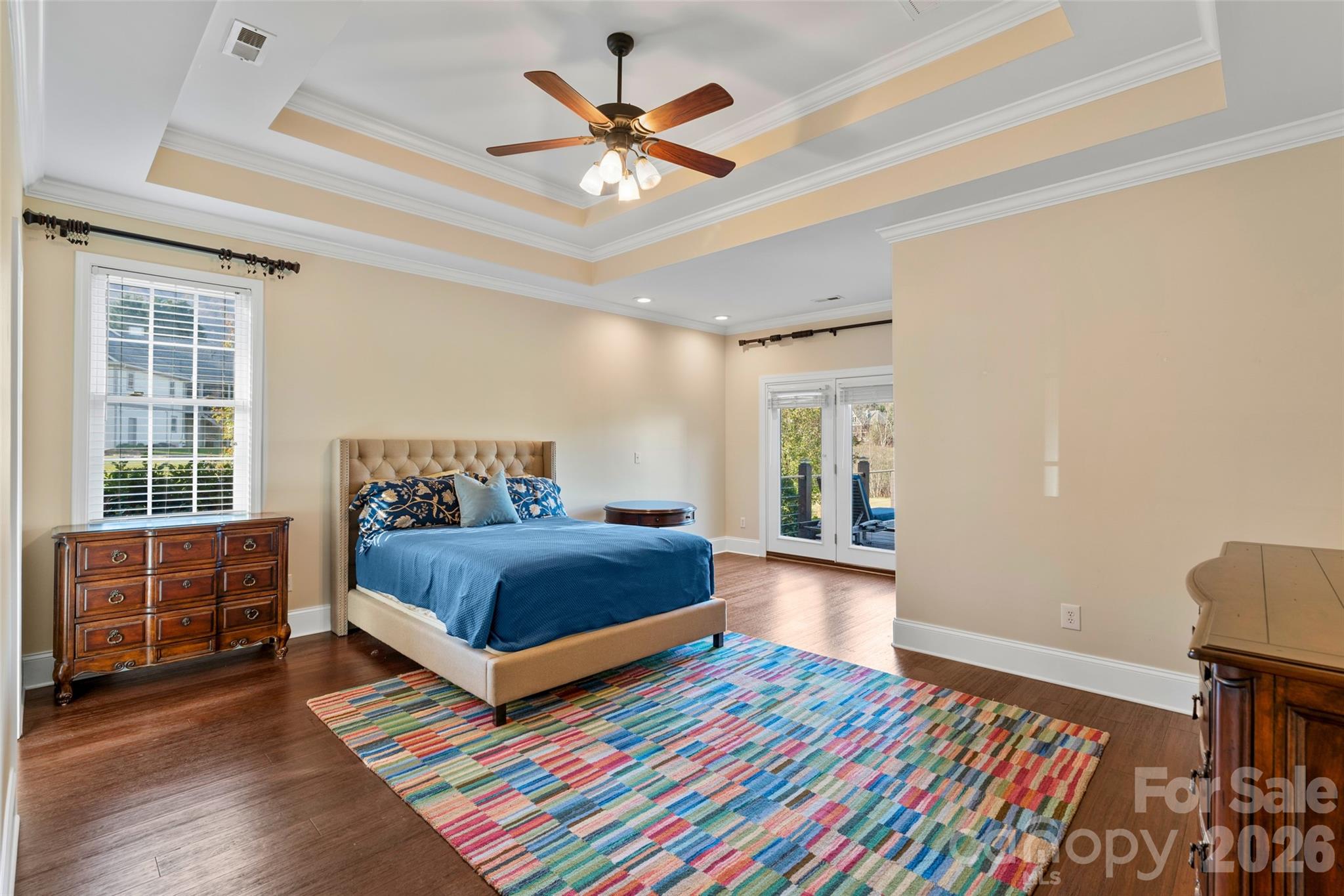 160 Fairway Falls Road Mills River, NC 28759 - Photo 22 of 43 a bedroom with a bed and a table in it