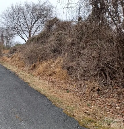 a view of a yard with a snow
