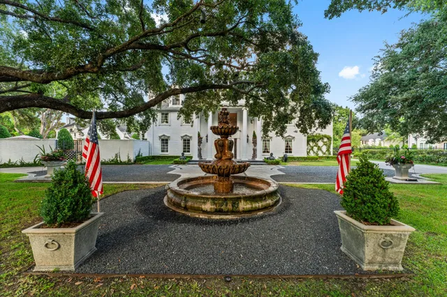 a house view with a garden space