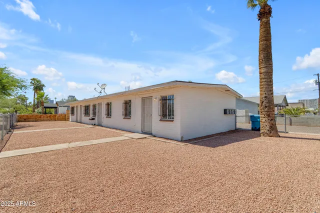 a view of a house with a patio
