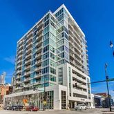 a view of a tall building