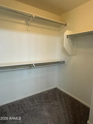 a close view of closet