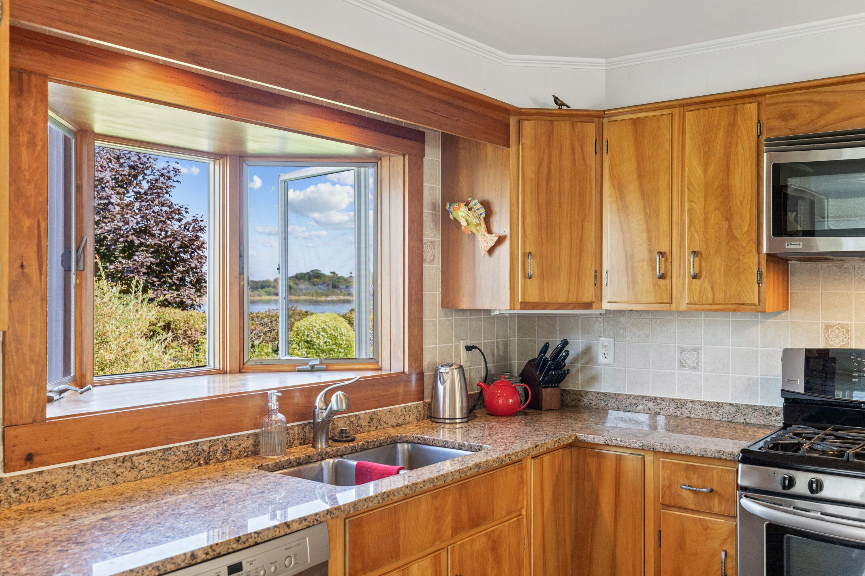 78 Pier Road Kennebunkport, ME 04046 - Photo 12 of 32 Water Views From Kitchen