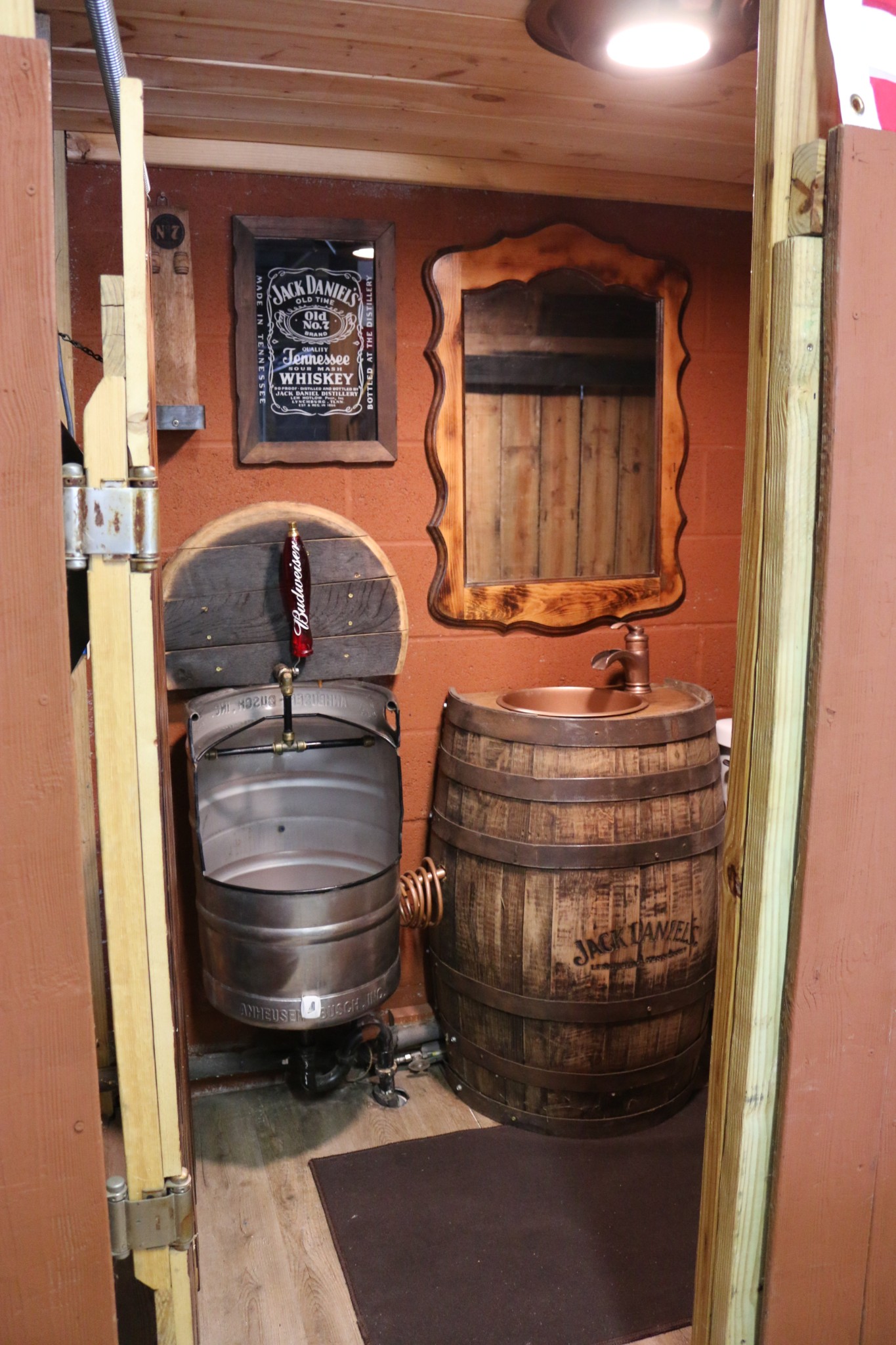 281 Myers Road Winchester, TN 37398 - Photo 27 of 31 a room with water heater and wooden cabinets
