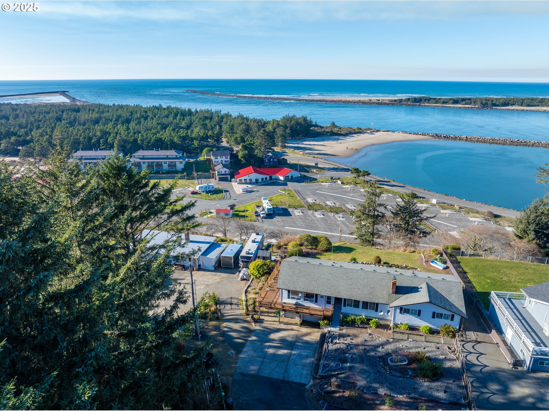 335 Sunset Drive Reedsport, OR 97467 - Photo 35 of 44 Drone View/UAV