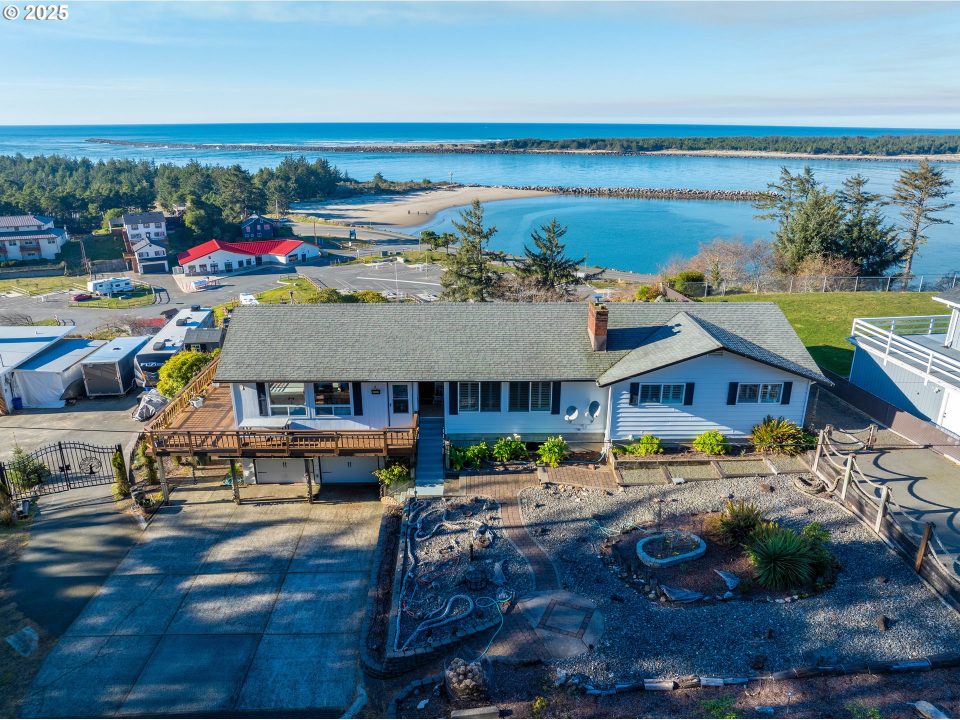 335 Sunset Drive Reedsport, OR 97467 - Photo 38 of 44 Drone View/UAV