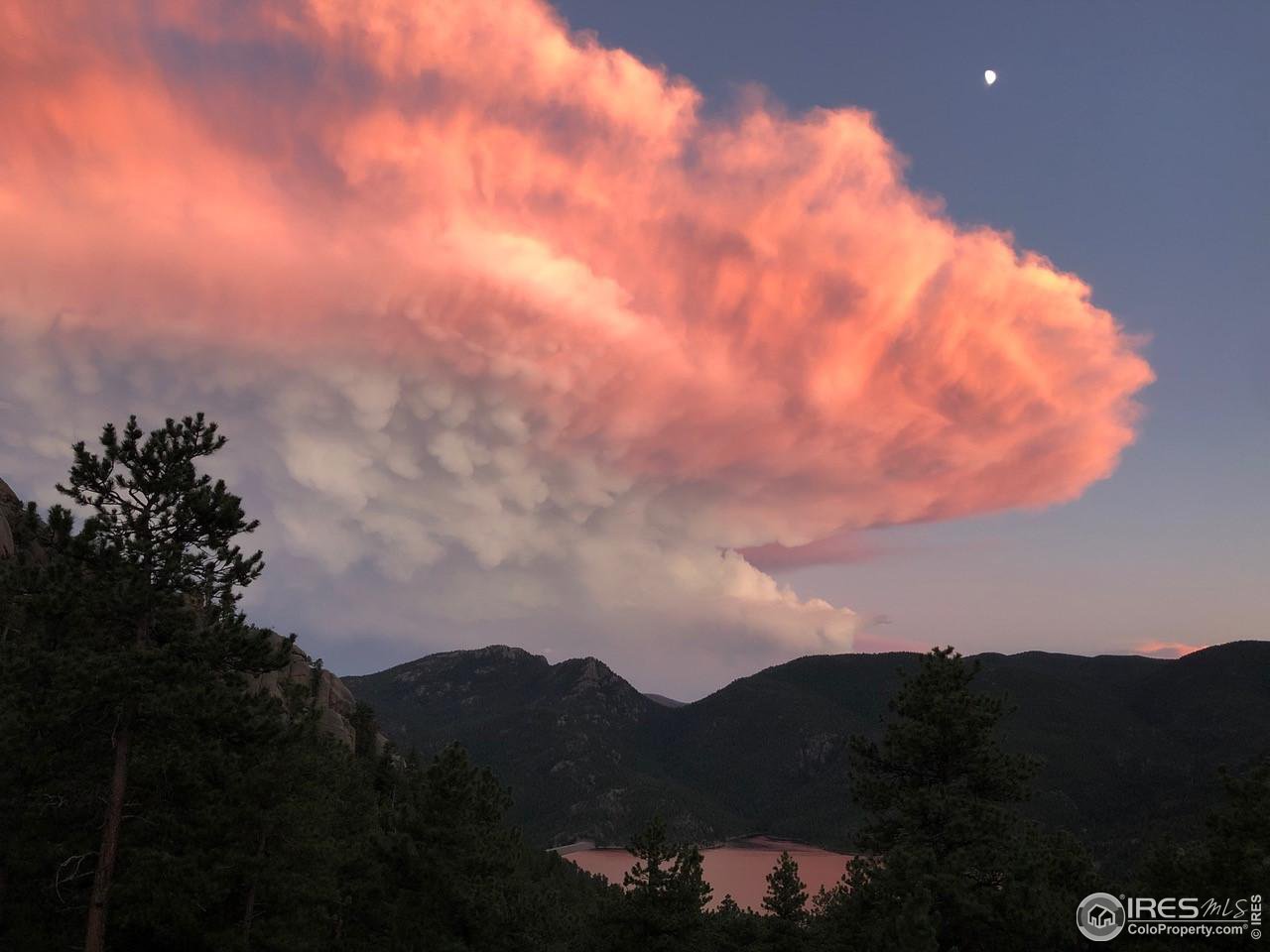 5634 Longmont Dam Road Lyons, CO 80540 - Photo 34 of 34 a sunset view