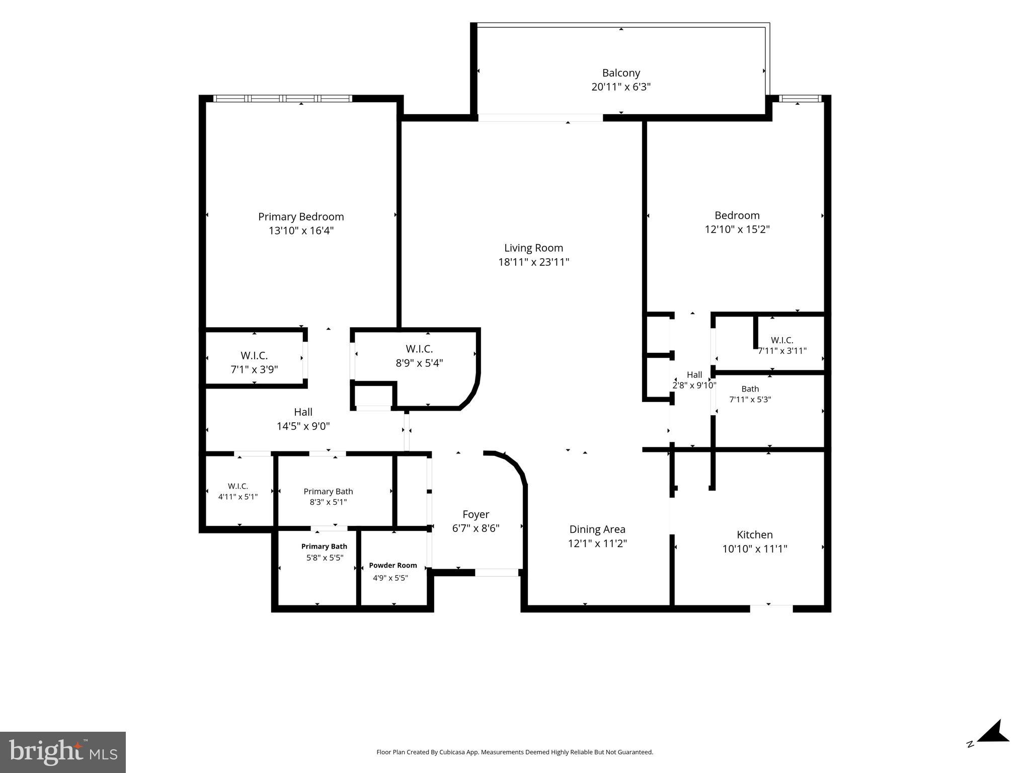 1101 South Arlington Ridge Road, Unit 608 Arlington, VA 22202 - Photo 53 of 53 Unit floor plan