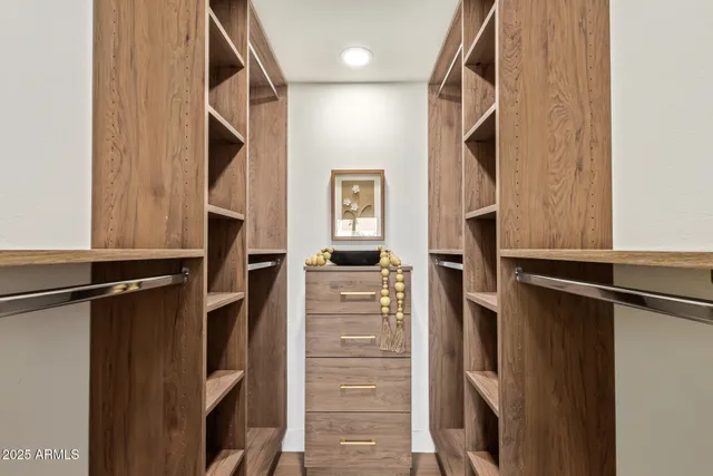 a view of walk in closet