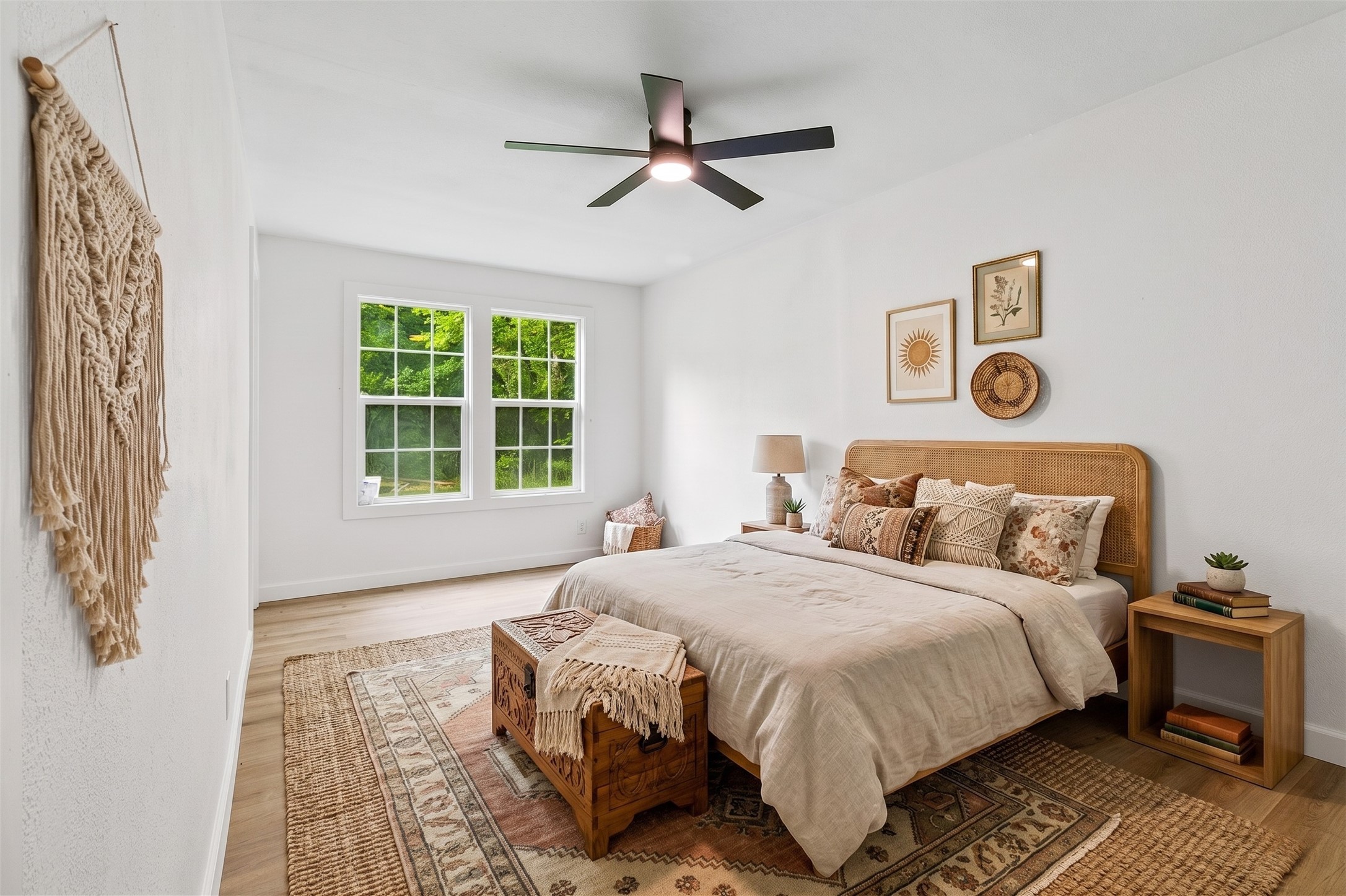 600 Wilderness Road Point Blank, TX 77364 - Photo 8 of 35 Second bedroom with large walk in closet.*virtually staged