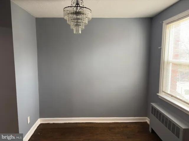 a empty room with a window