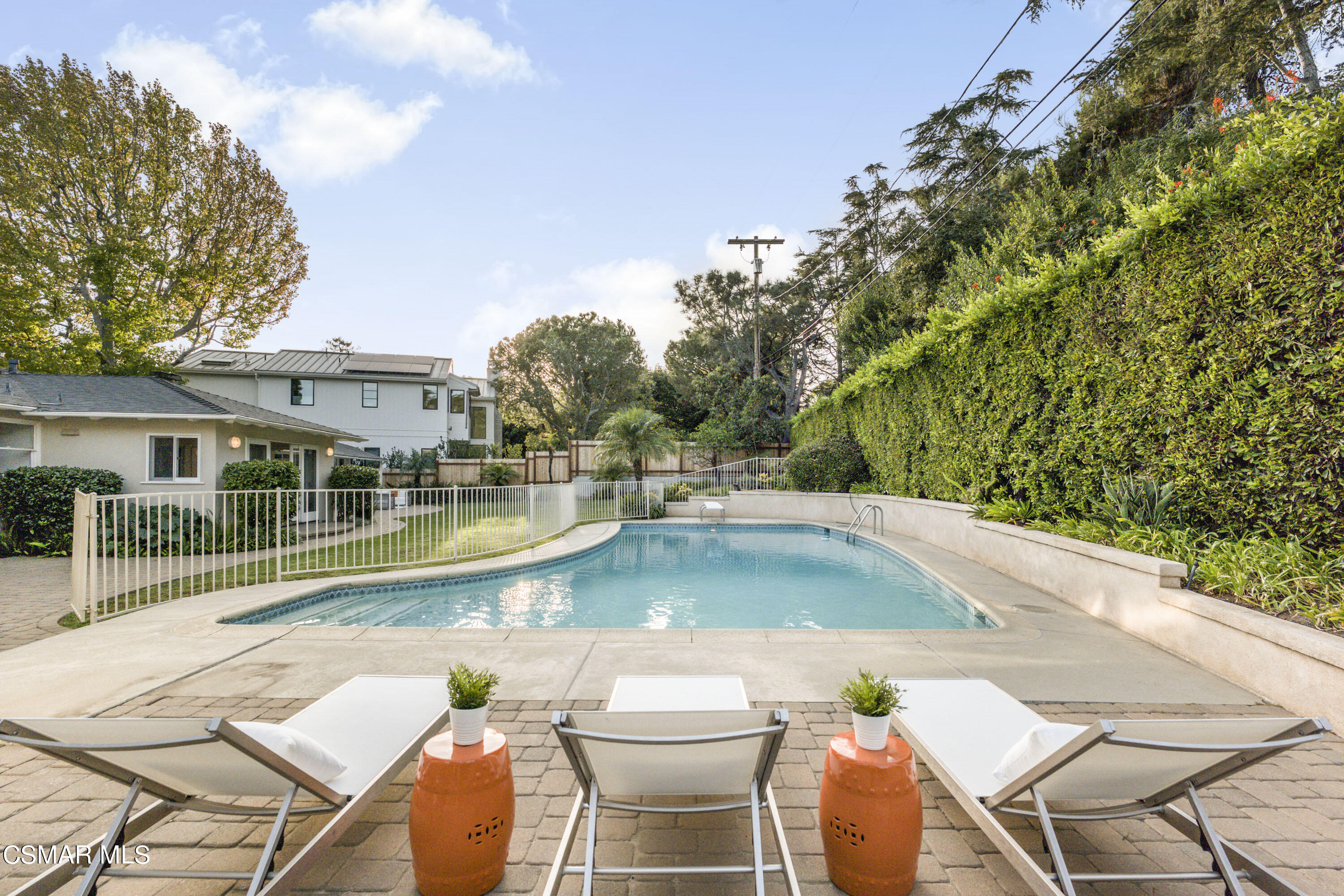 14401 Villa Woods Place Pacific Palisades, CA 90272 - Photo 32 of 46 a view of a patio with swimming pool
