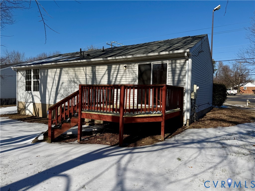 3901 Old Warwick Road Richmond, VA 23234 - Photo 21 of 21 Back of house featuring a deck