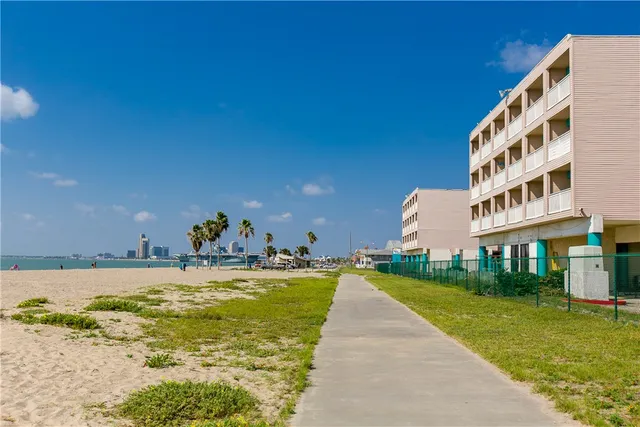 a view of an buildings with swimming pool