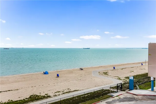a view of beach and ocean