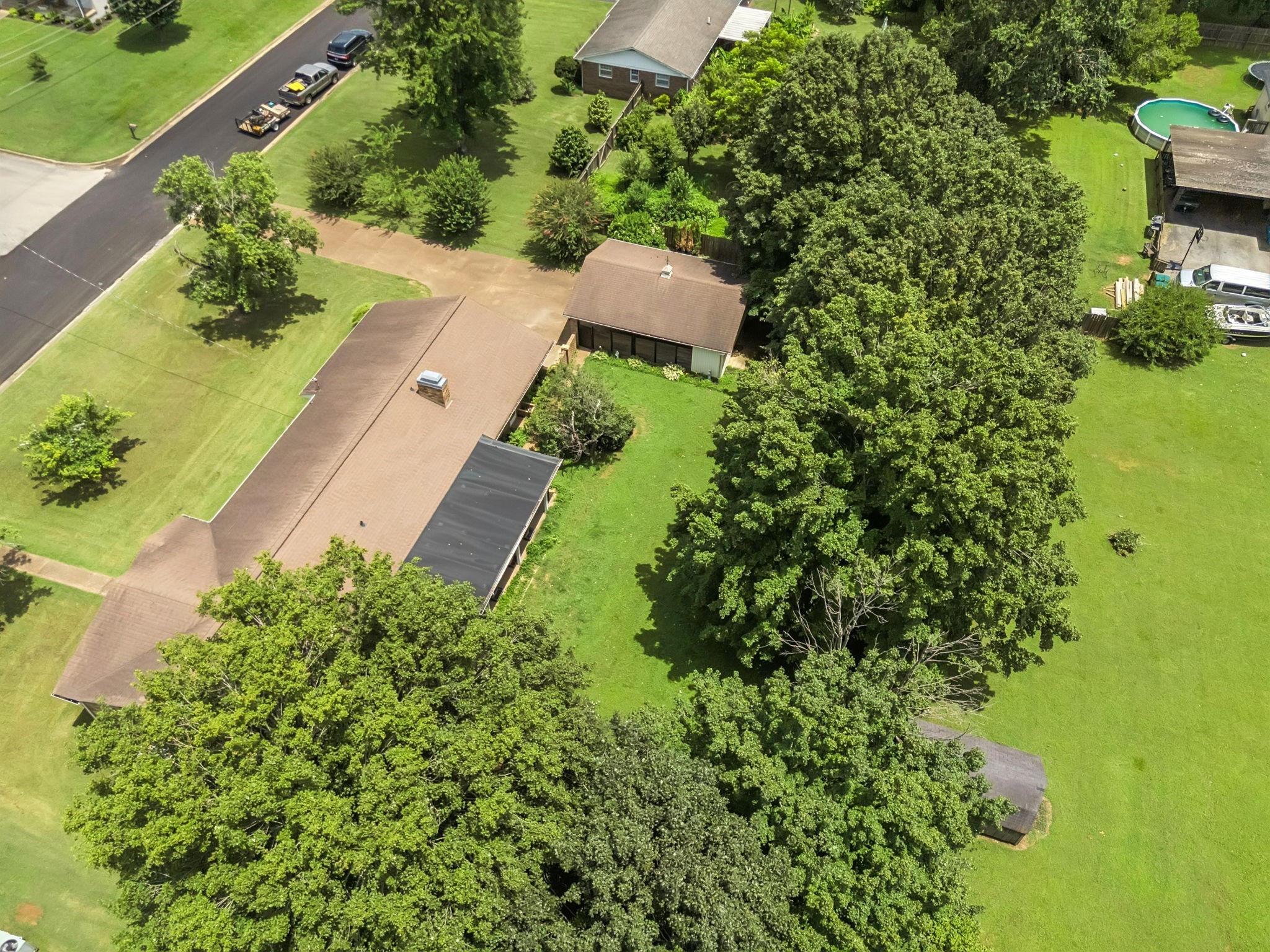 1005 Wilson Lane Pulaski, TN 38478 - Photo 59 of 71 an aerial view of a house with a yard