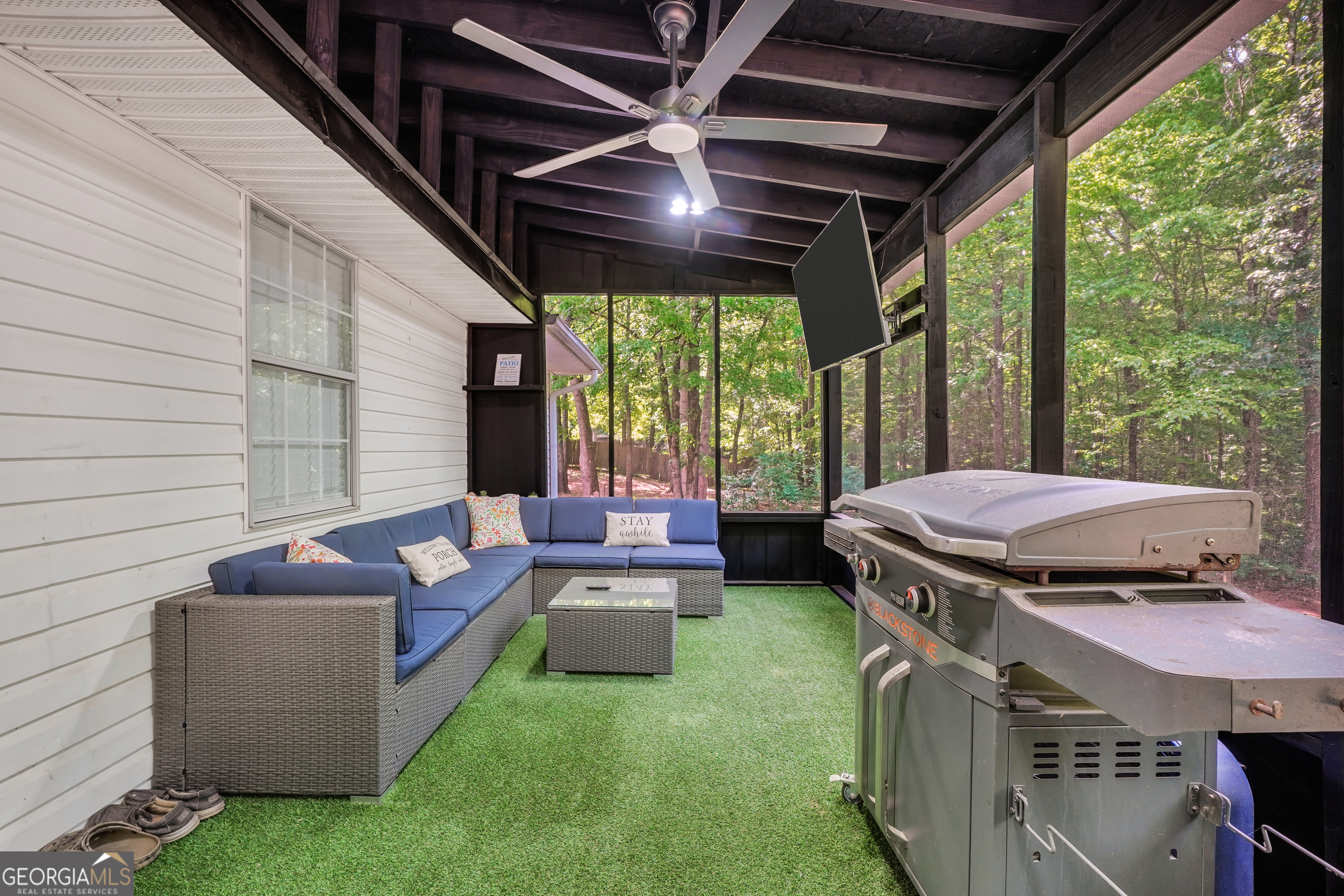 533 Chuli Road Griffin, GA 30223 - Photo 41 of 53 a outdoor space with patio lots of furniture and garden view