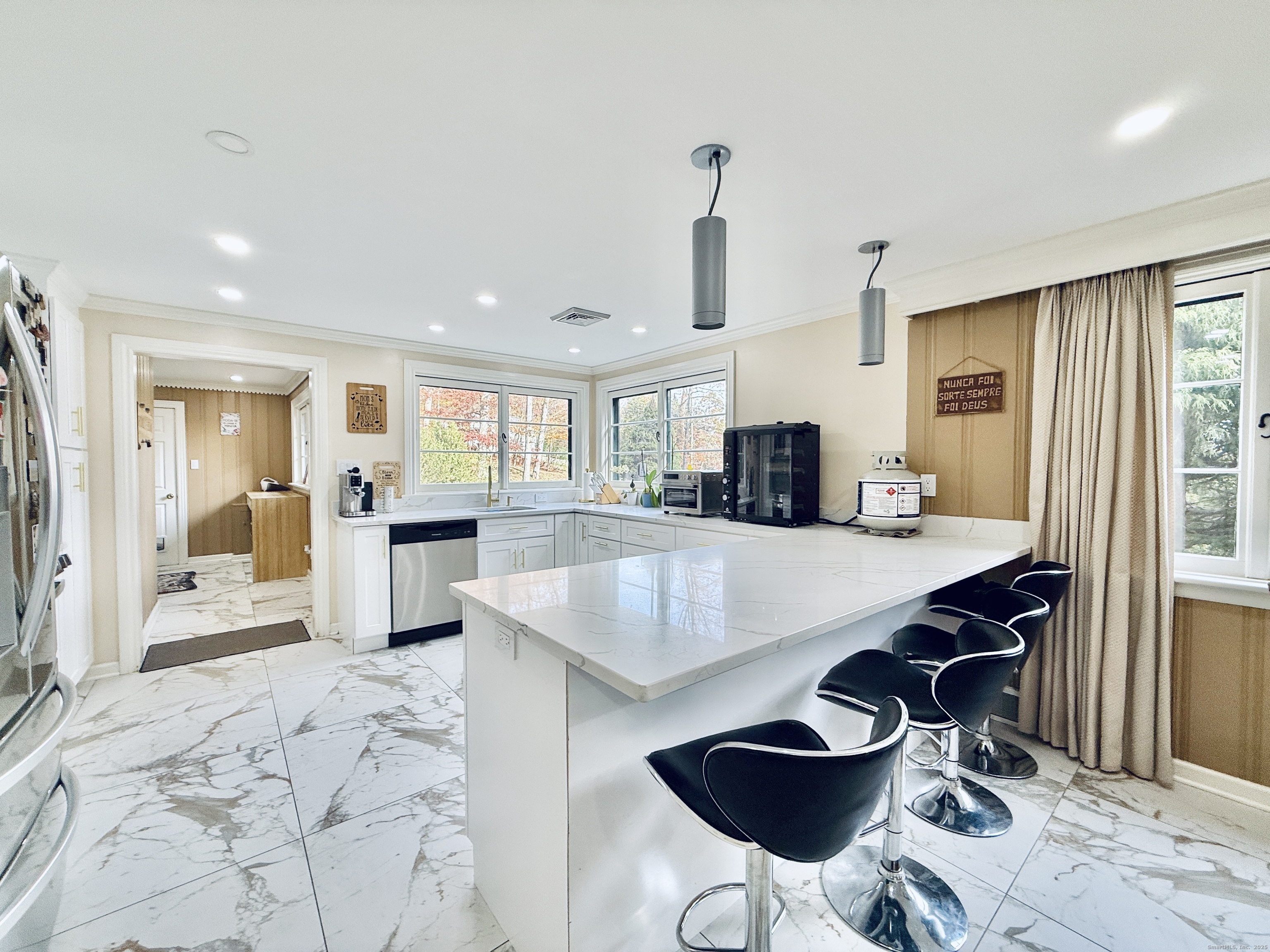 148 Bungay Road Seymour, CT 06483 - Photo 3 of 20 a kitchen with stainless steel appliances granite countertop a sink a stove and a refrigerator