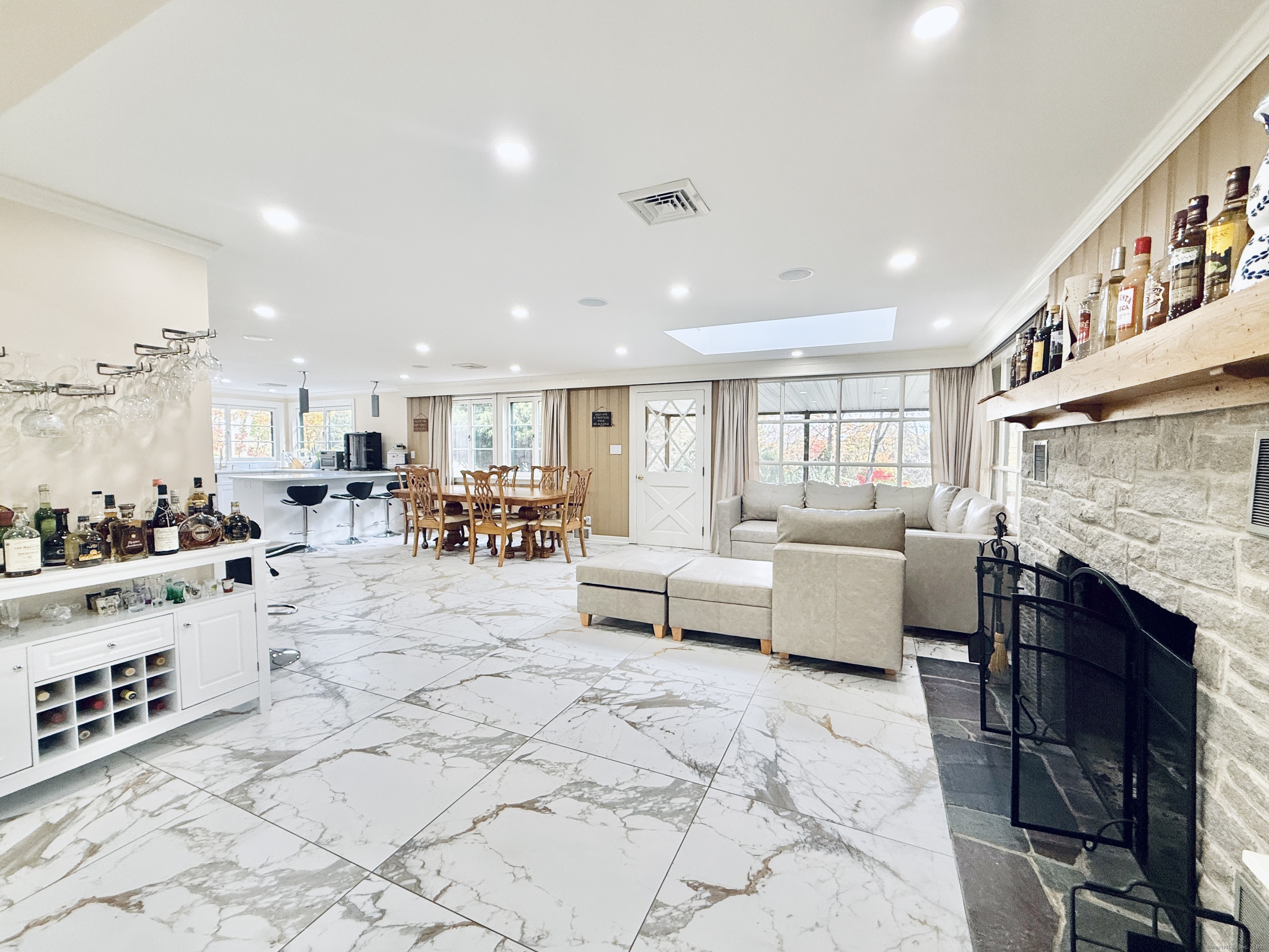 148 Bungay Road Seymour, CT 06483 - Photo 6 of 20 a living room with furniture and a fireplace