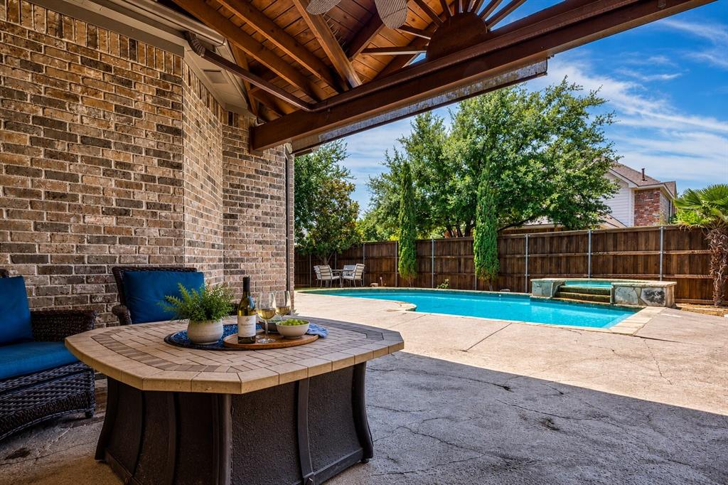 7907 Rasor Drive Frisco, TX 75036 - Photo 34 of 40 Beautiful covered patio perfect for entertaining or relaxing