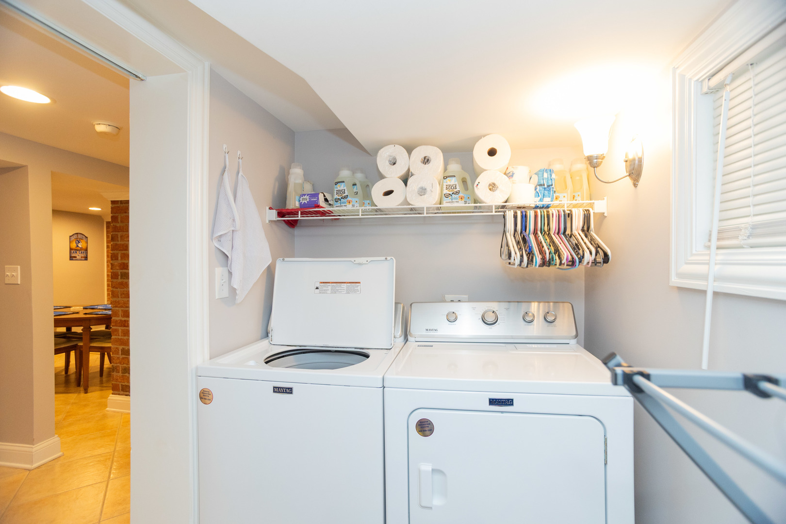 5328 North Rutherford Avenue Chicago, IL 60656 - Photo 26 of 40 a utility room with dryer washer and a view of living area