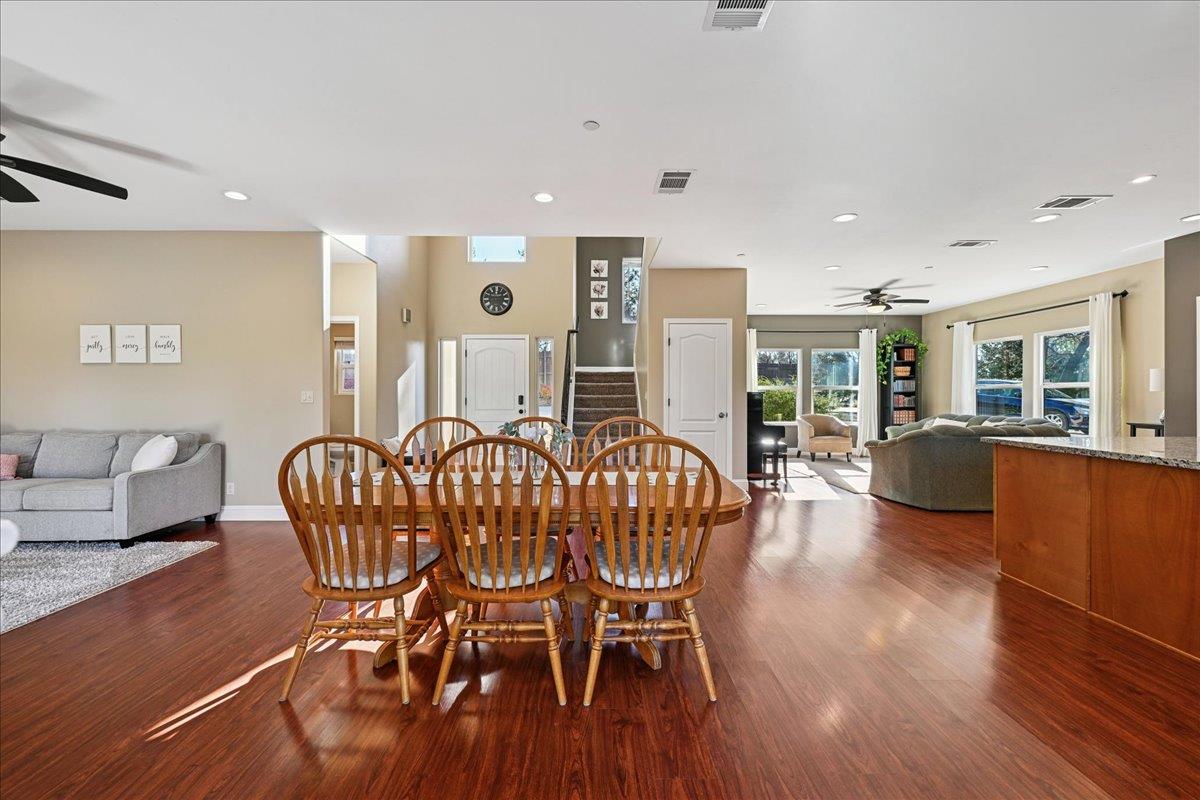 21895 One Fine Place Colfax, CA 95713 - Photo 12 of 82 a dining room with furniture and wooden floor