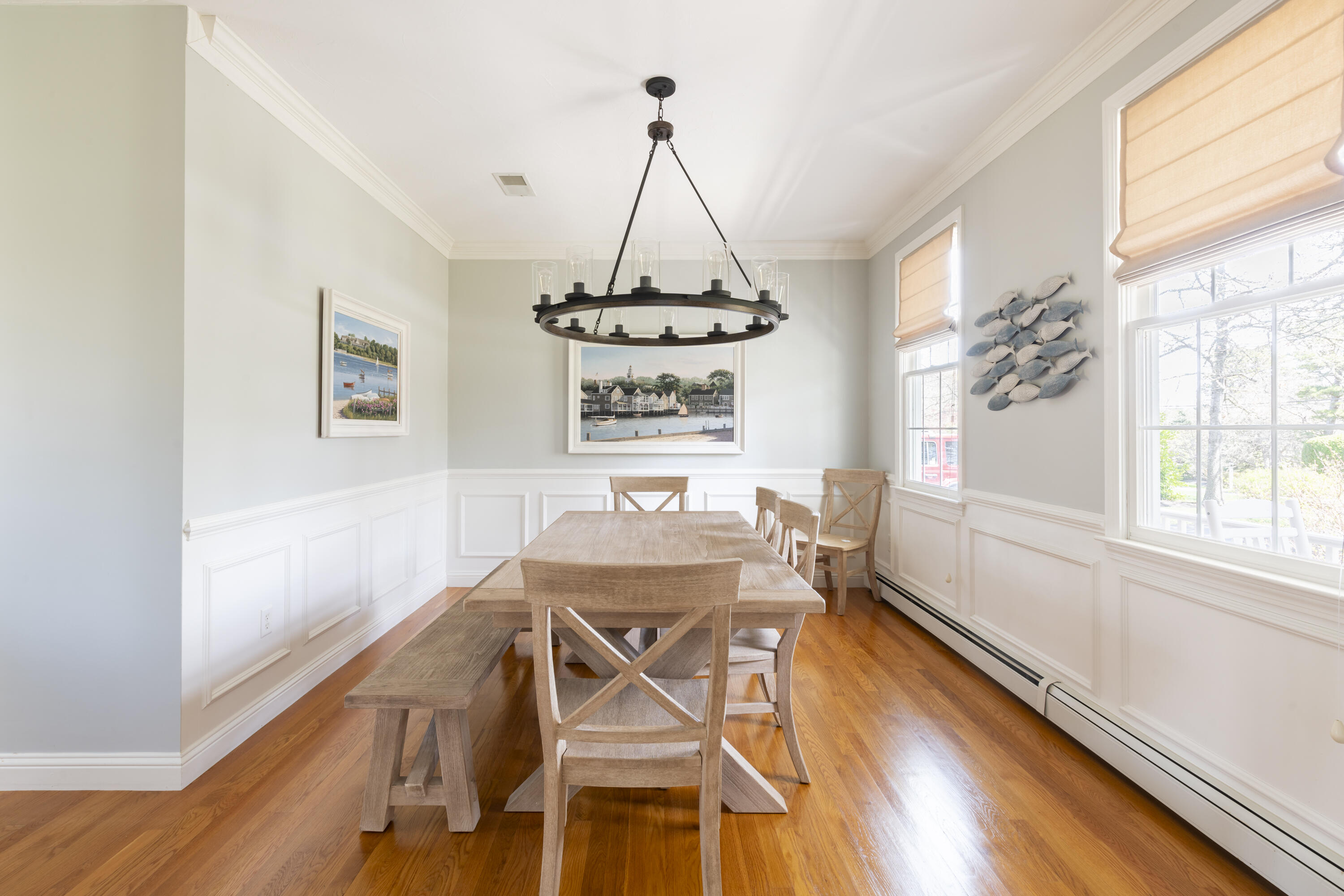 331 Riverview Drive Chatham, MA 02633 - Photo 22 of 50 a view of a dining room with furniture window and wooden floor