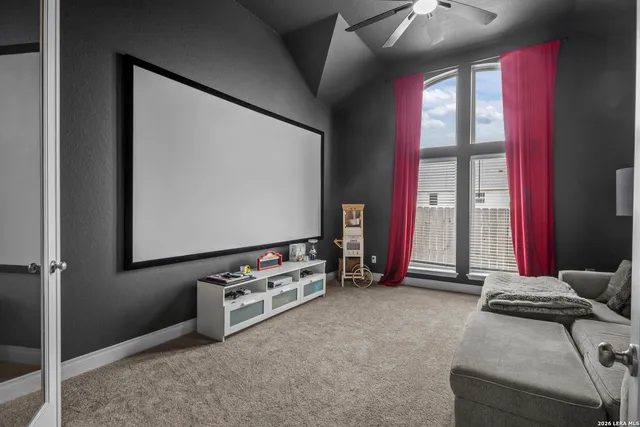 a room with furniture and window