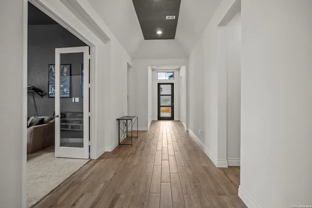 wooden floor in a gallery