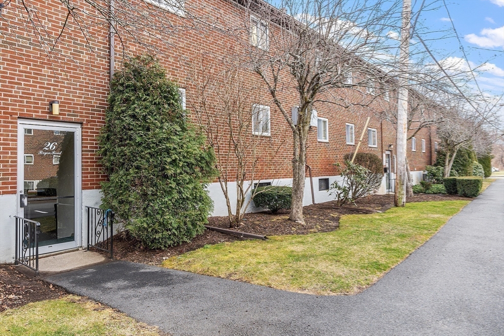 26 Bryon Road, Unit 3 Boston, MA 02467 - Photo 23 of 30 a view of a house with backyard and sitting area