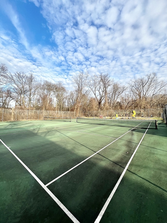 26 Bryon Road, Unit 3 Boston, MA 02467 - Photo 29 of 30 a view of a tennis ground with large trees