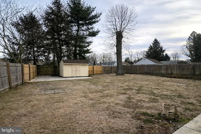 a backyard of a house